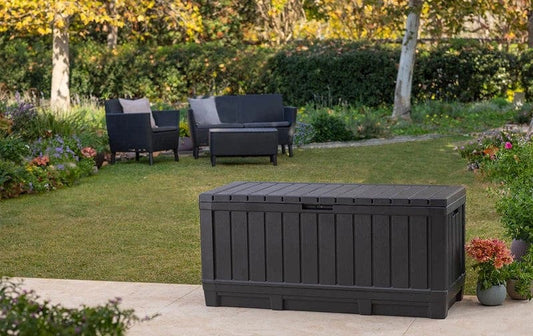 Bricocenter BAULE KENTWOOD IN RESINA EFFETTO LEGNO CM.128x53.6x59h -350 LT