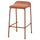 KESNACKEN bar stool, counter height orange/Kelinge rust, 66 cm