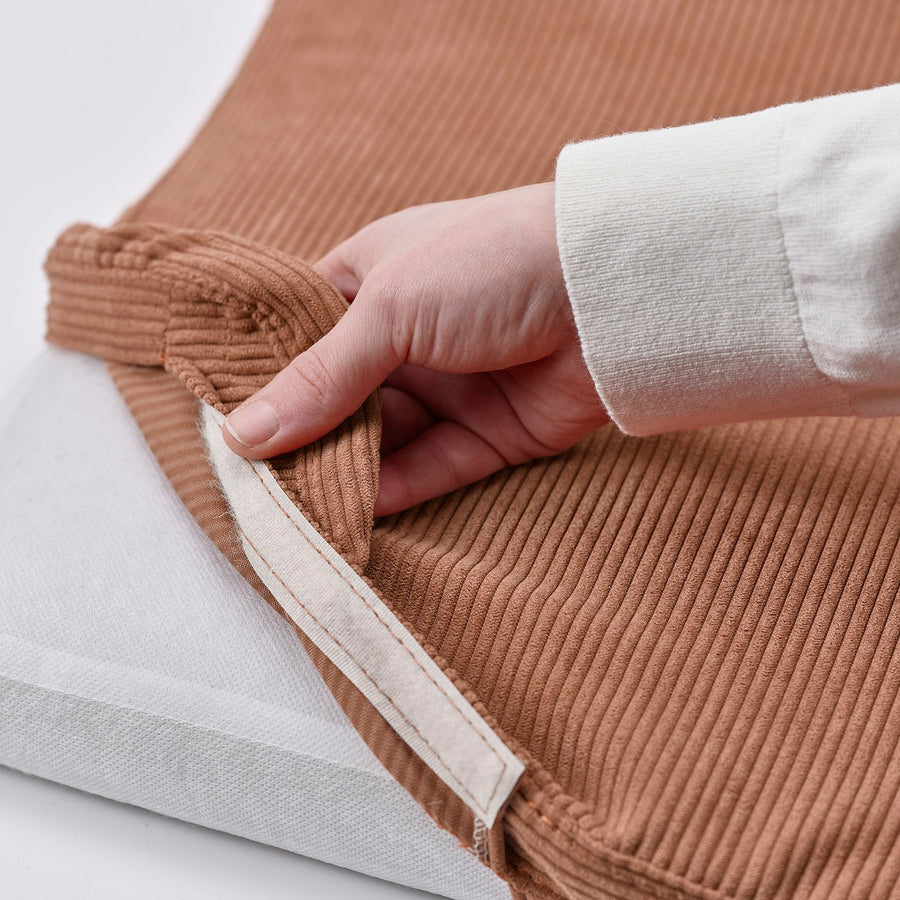 KESNACKEN bar stool, counter height orange/Kelinge rust, 66 cm