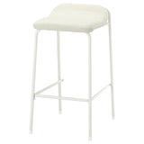 KESNACKEN bar stool, counter height white/Axvall off-white, 43.0x77x50 cm
