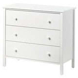 KILBERGET chest of 3 drawers, white, 86x78 cm