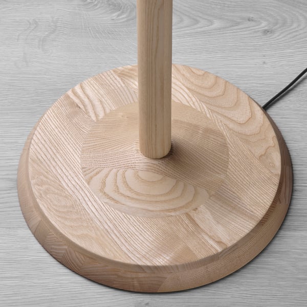 KINNAHULT floor lamp, ash/white, 150 cm