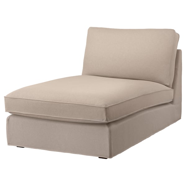 KIVIK chaise longue, Tallmyra beige, 90x83x163 cm