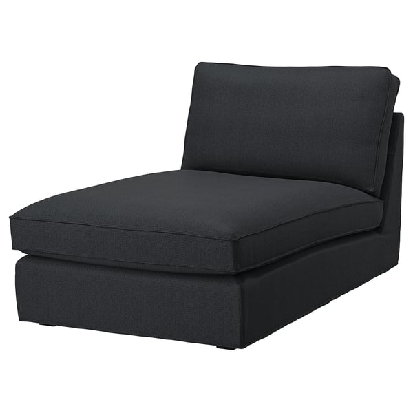 KIVIK chaise longue, Tresund anthracite, 90x83x163 cm