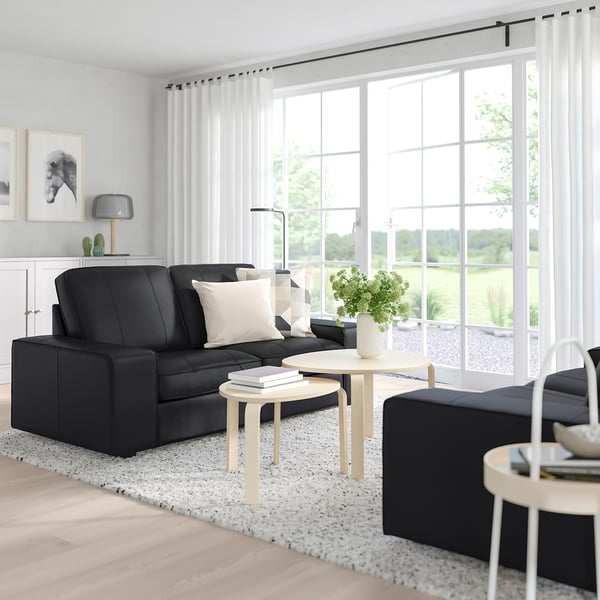 KIVIK 2-seat sofa, Grann/Bomstad black, 190x83x95 cm