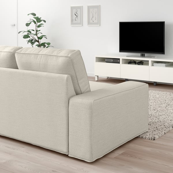 KIVIK - 2-seater sofa, Gunnared beige ,
