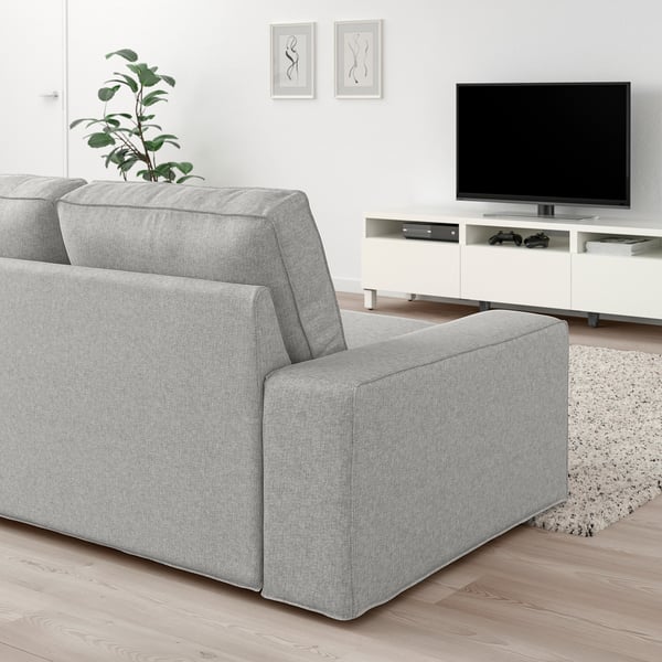 KIVIK - 2-seater sofa, Tallmyra white/black ,