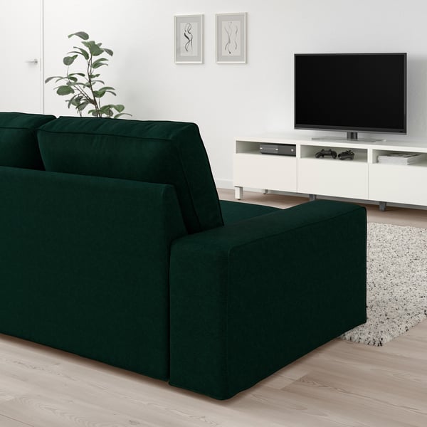 KIVIK 2-seat sofa, Tallmyra dark green, 190x83x95 cm