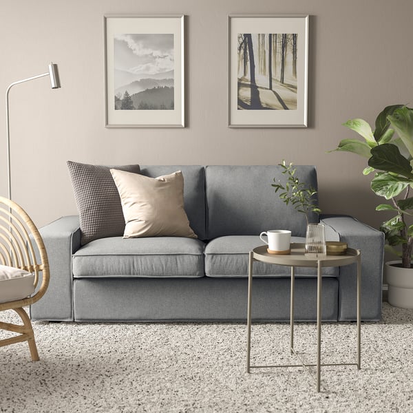 KIVIK 2-seat sofa, Tibbleby beige/grey, 190x83x95 cm