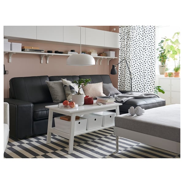 KIVIK 3 seater sofa, with chaise longue / Grann / Bomstad black ,