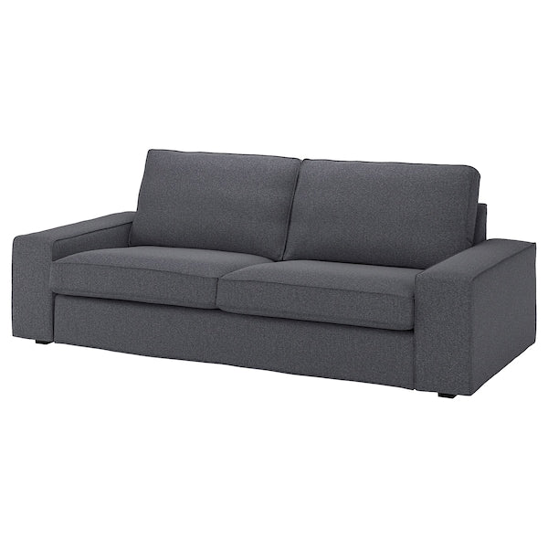 KIVIK 3-seat sofa, Gunnared medium grey, 228x83x95 cm