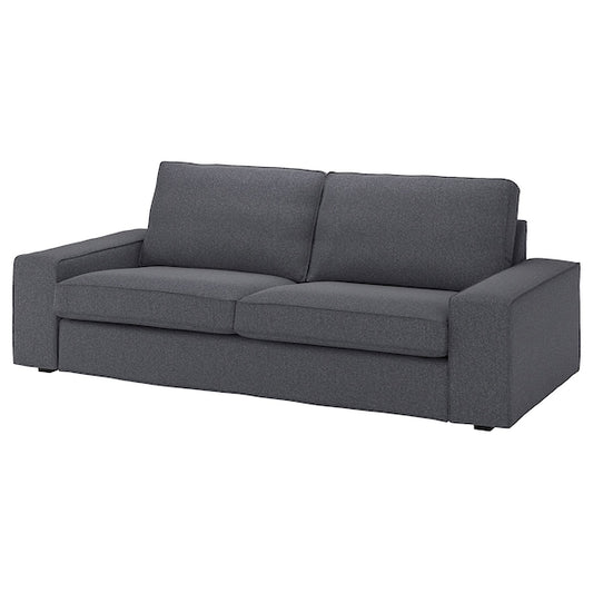 KIVIK - 3-seater sofa, Gunnared smoke gray