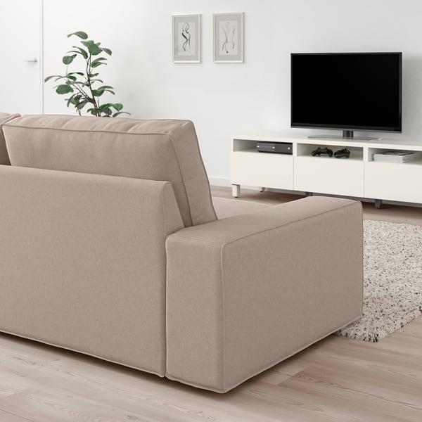 KIVIK 3-seat sofa, Tallmyra beige, 228x83x95 cm