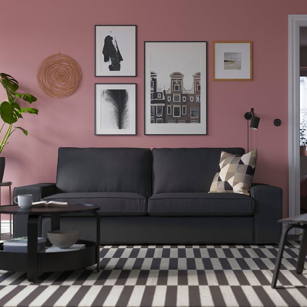 KIVIK 3-seat sofa, Tresund anthracite, 228x83x95 cm