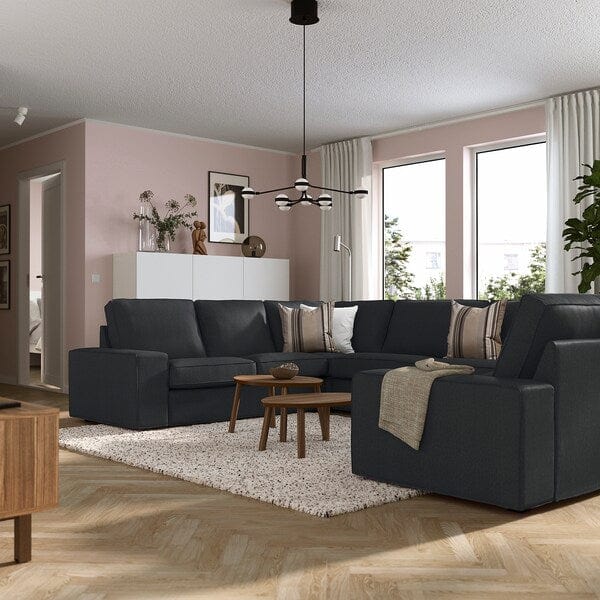 Ikea KIVIK - 7-seater U-shaped sofa, Tresund anthracite ,