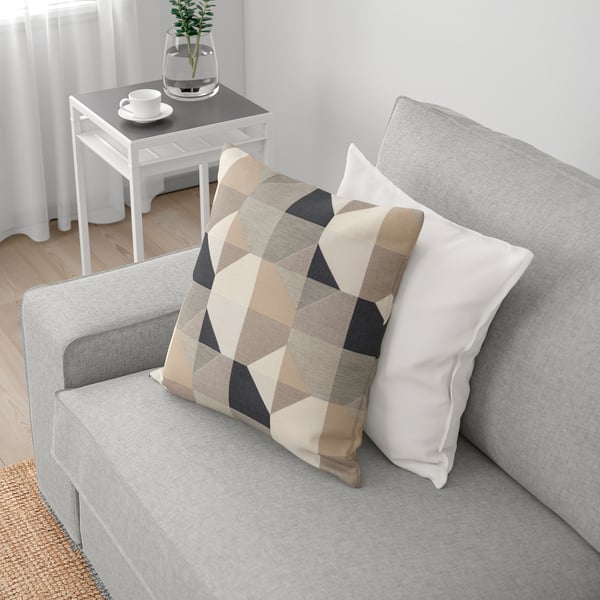 KIVIK corner sofa, 5-seat w chaise longue, Tallmyra white/black, 24x83x95 cm