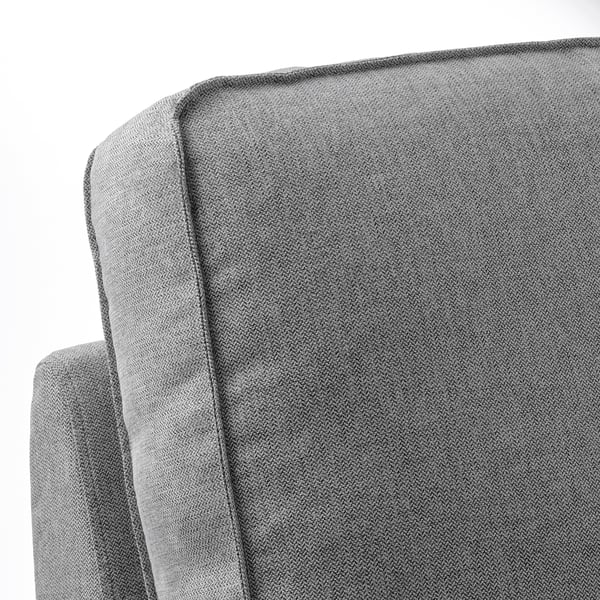 KIVIK corner sofa, 6-seat w chaise longue, Tibbleby beige/grey, 24x83x163 cm