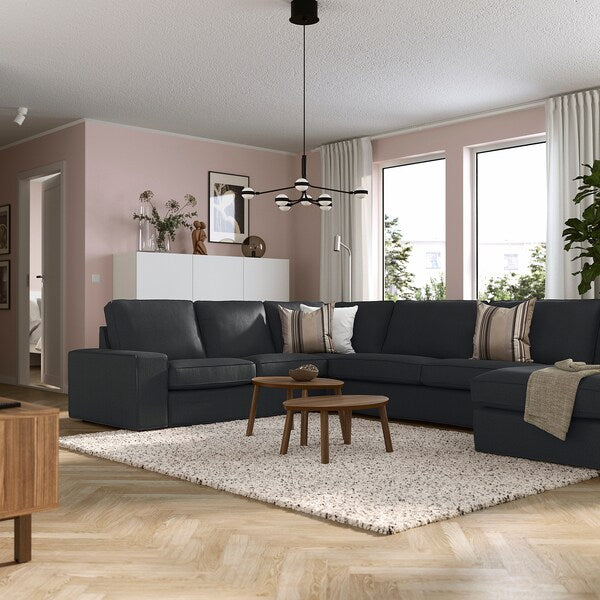 KIVIK - 6 seater corner sofa/chaise-longue, Tresund anthracite ,