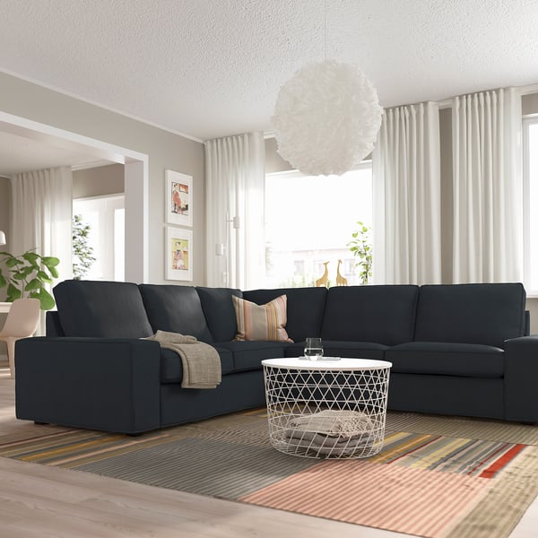 KIVIK - 4 seater corner sofa, Tresund anthracite ,