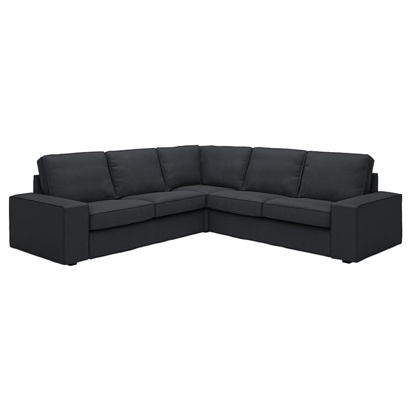 KIVIK corner sofa, 4-seat, Tresund anthracite, 257x83x95 cm