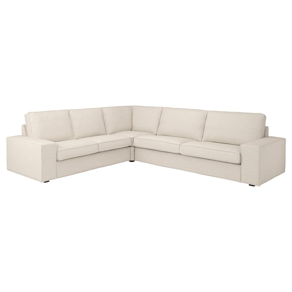 KIVIK corner sofa, 5-seat, Gunnared beige, 24x83x95 cm