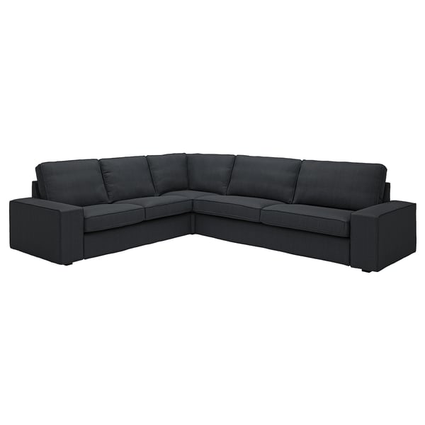 KIVIK corner sofa, 5-seat, Tresund anthracite, 24x83x95 cm
