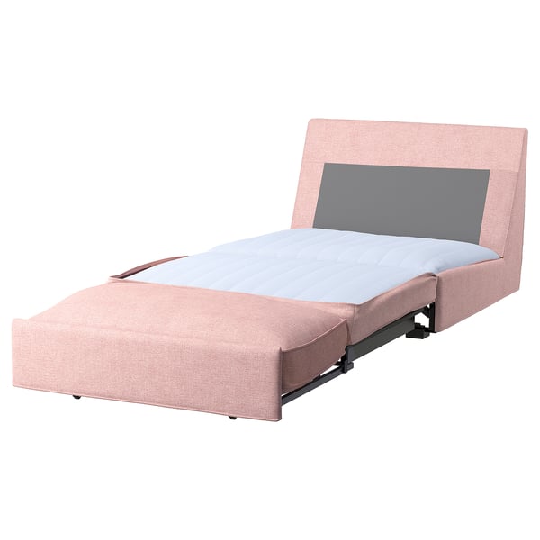 KIVIK - 1-seater sofa bed, Gunnared light brown-pink ,