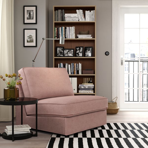 KIVIK 1-seat sofa-bed, Gunnared light brown-pink, 90x86x97 cm