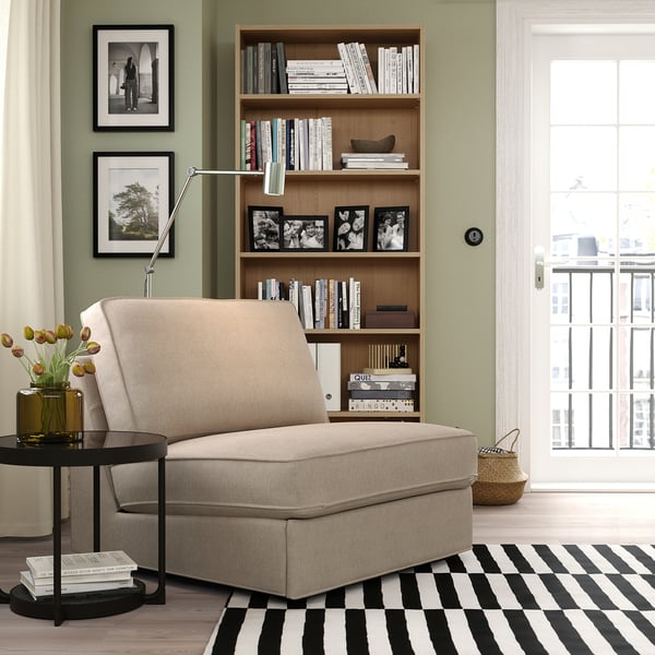 KIVIK 1-seat sofa-bed, Tallmyra beige, 197x90 cm