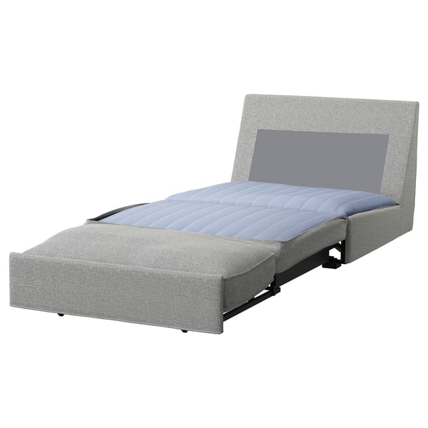 KIVIK - 1-seater sofa bed, Tallmyra white/black ,