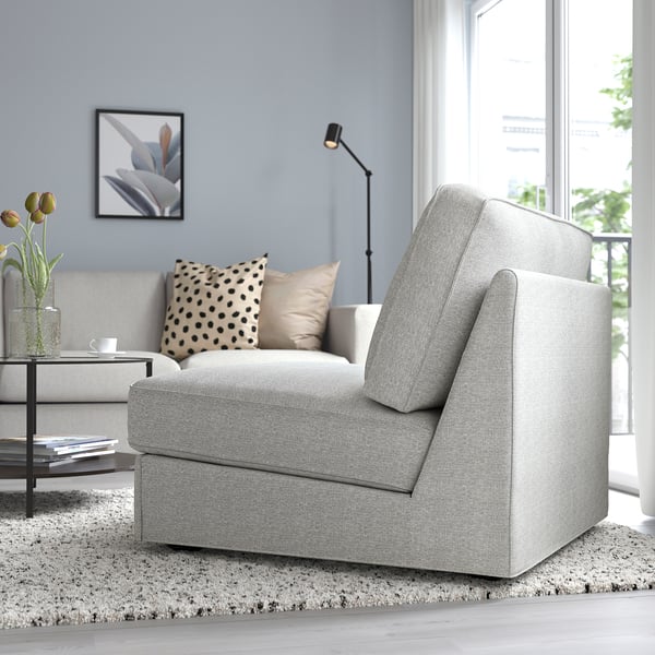 KIVIK 1-seat sofa-bed, Tallmyra white/black, 90x86x97 cm