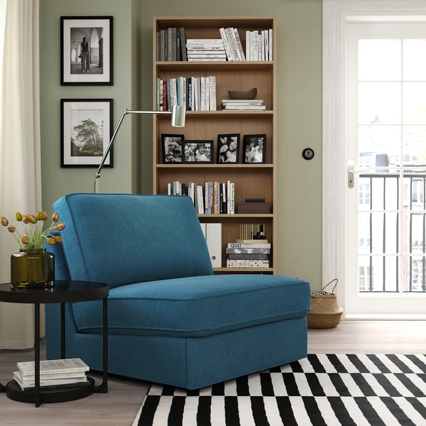 KIVIK 1-seat sofa-bed, Tallmyra blue, 197x90 cm