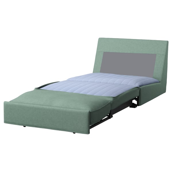 KIVIK 1-seat sofa-bed, Tallmyra light green, 197x90 cm