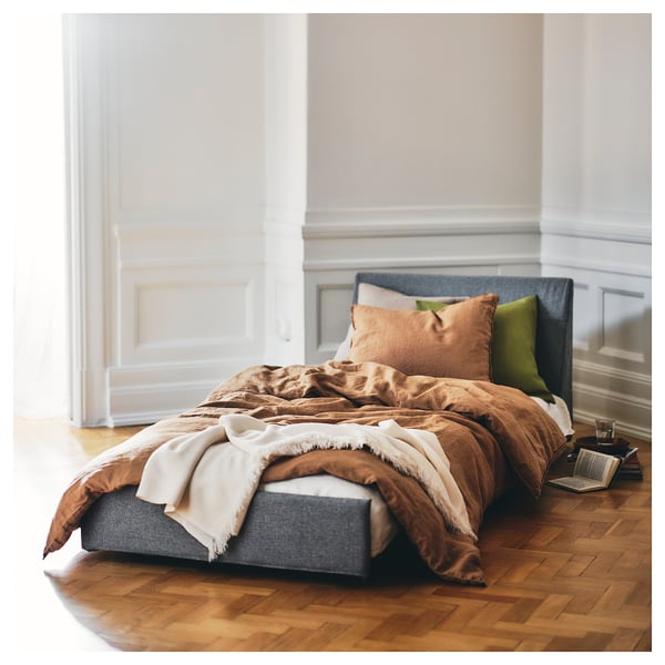 KIVIK 1-seat sofa-bed, Tibbleby beige/grey, 90x86x97 cm