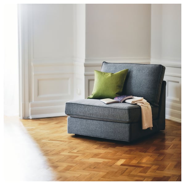 KIVIK 1-seat sofa-bed, Tibbleby beige/grey, 90x86x97 cm