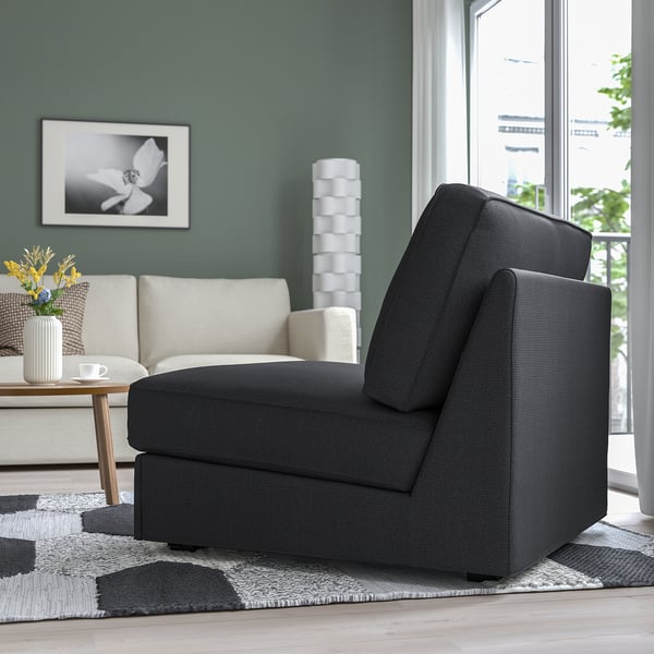 KIVIK - 1-seater sofa bed, Tresund anthracite ,