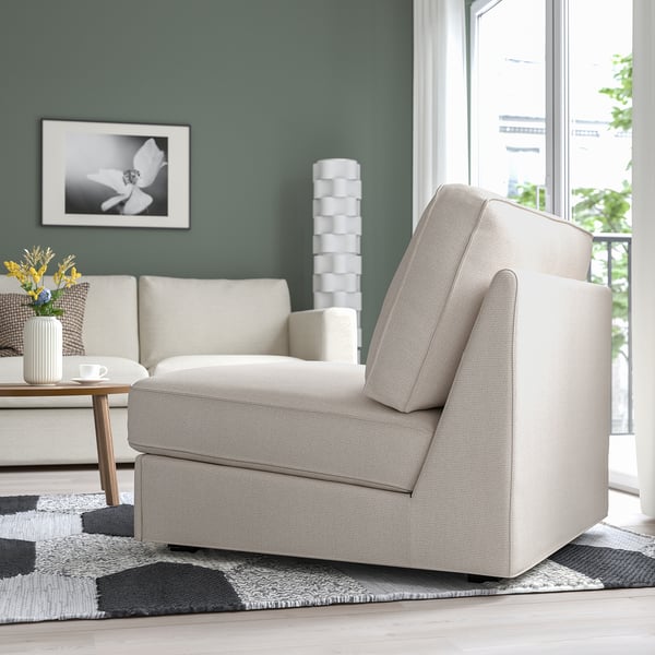 KIVIK - 1-seater sofa bed, Tresund light beige ,