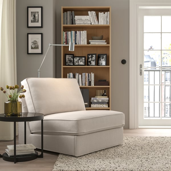 KIVIK - 1-seater sofa bed, Tresund light beige ,