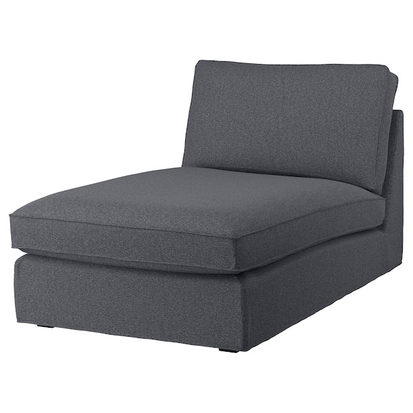 KIVIK - Chaise-longue cover, Gunnared smoke gray