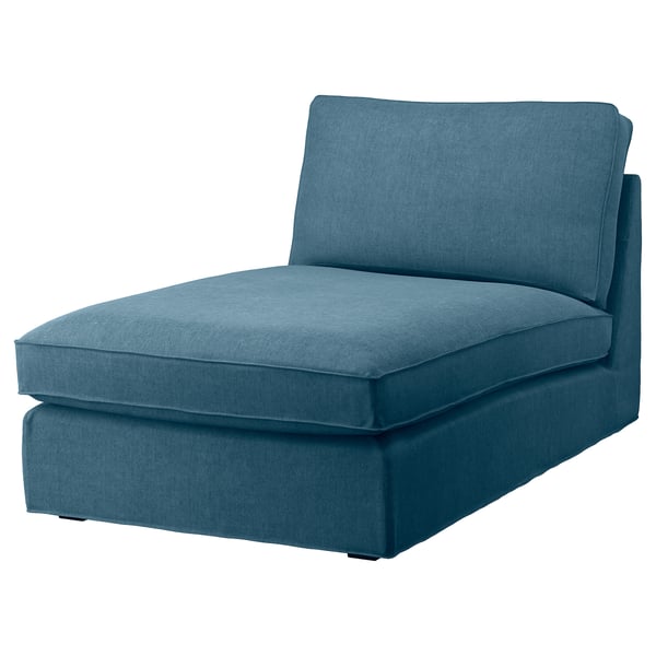 KIVIK cover for chaise longue, Tallmyra blue