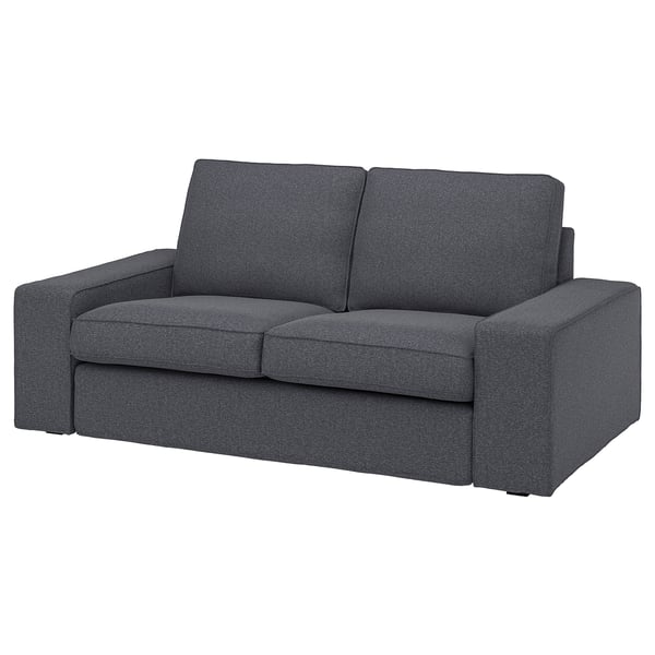 KIVIK - 2-seater sofa cover, Gunnared smoke grey ,