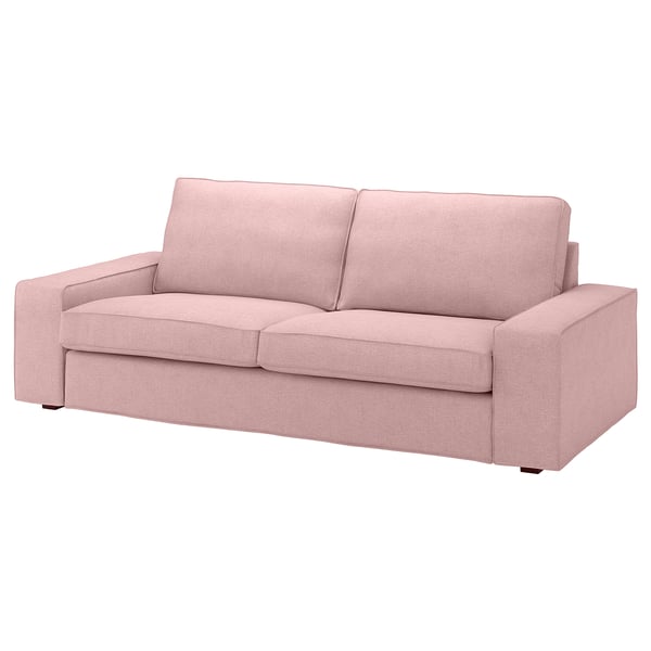 KIVIK cover for 3-seat sofa, Gunnared light brown-pink
