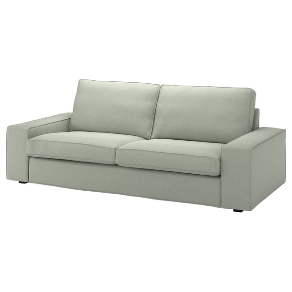 KIVIK cover for 3-seat sofa, Gunnared light green