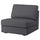 KIVIK - 1-seater sofa bed cover, Gunnared smoke gray