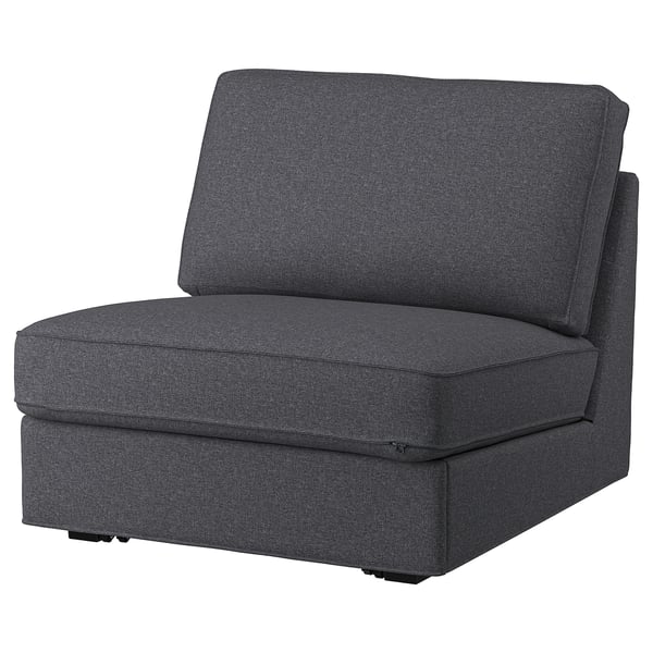 KIVIK cover for 1-seat sofa-bed, Gunnared medium grey
