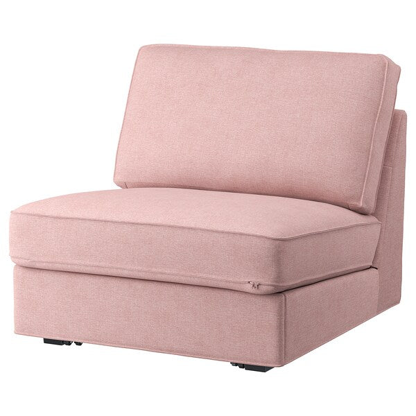 KIVIK - 1-seater sofa bed cover, Gunnared light brown-pink ,