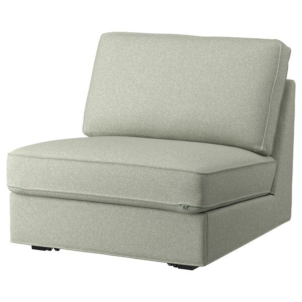 Ikea KIVIK - Cover for 1-seater sofa bed, Gunnared light green ,
