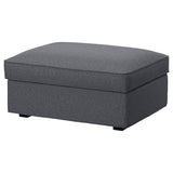 KIVIK cover for footstool with storage, Gunnared medium grey