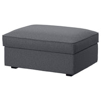 KIVIK cover for footstool with storage, Gunnared medium grey
