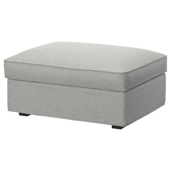 KIVIK - Footrest/container cover, Tallmyra white/black ,